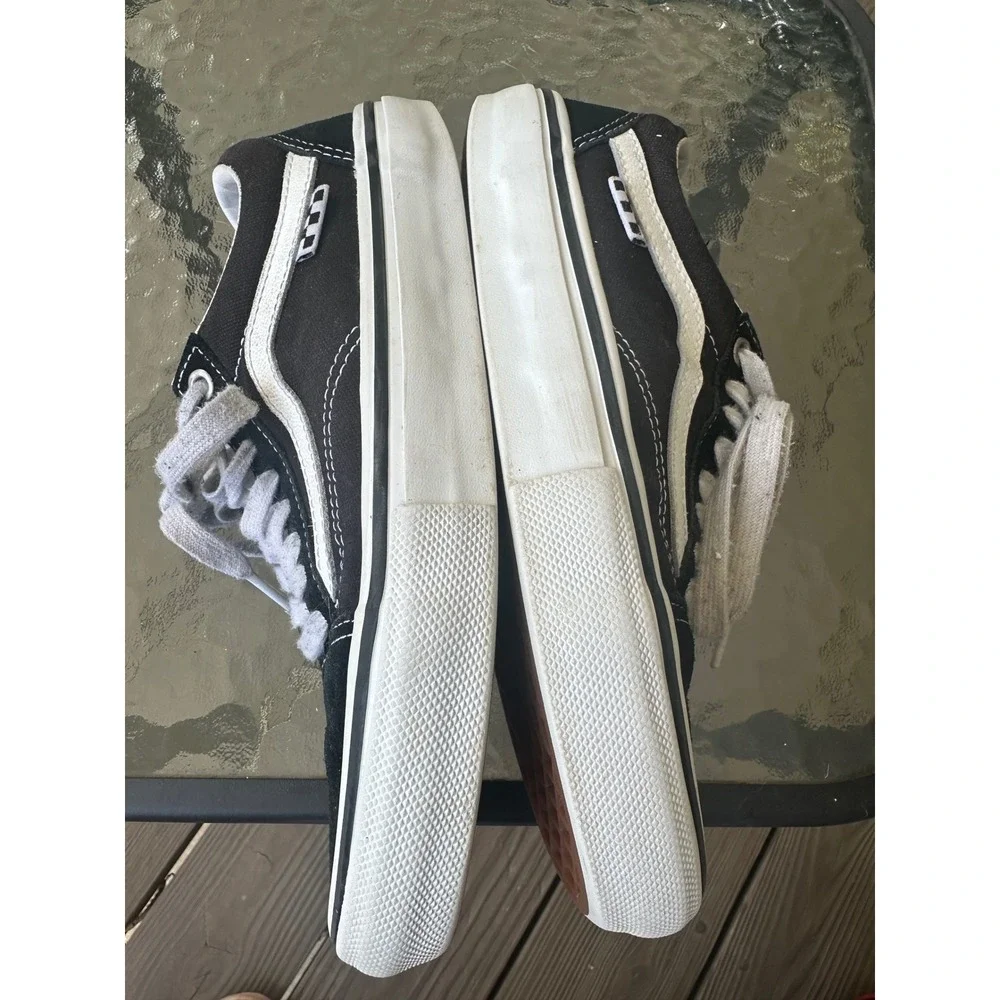 Vans Skate Old Skool Skateboarding Shoes Black White Sneakers‎ Men's 6.5
